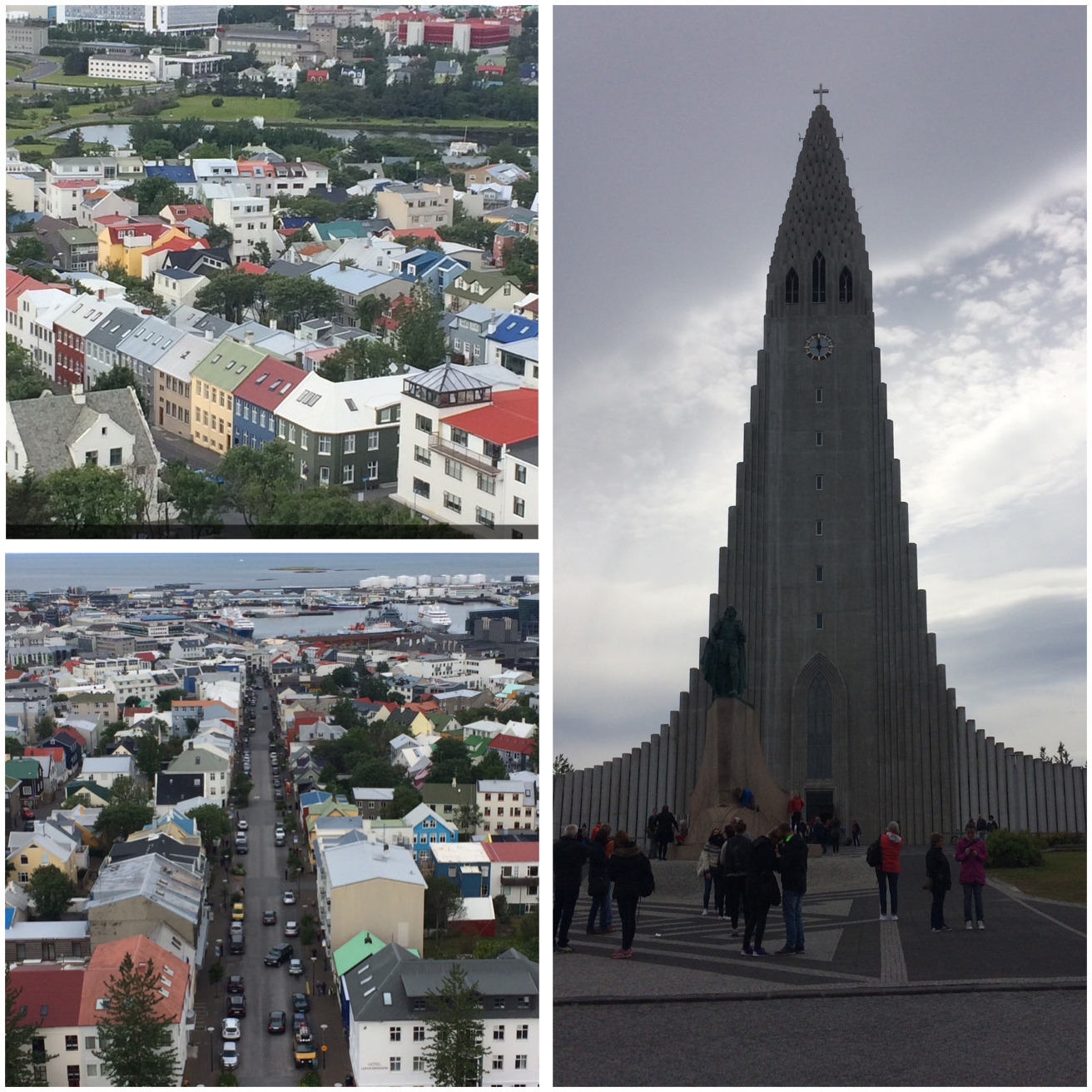 reykjavik town birdseye