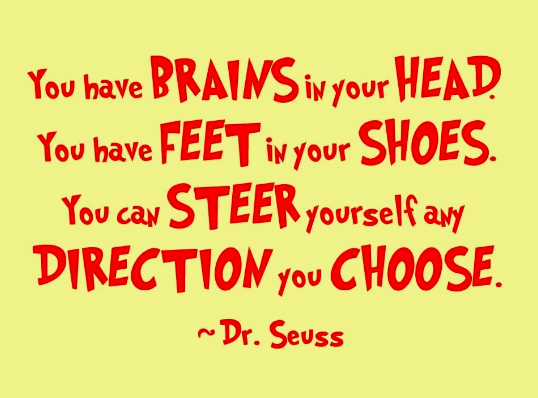 dr seuss quote brains in your head