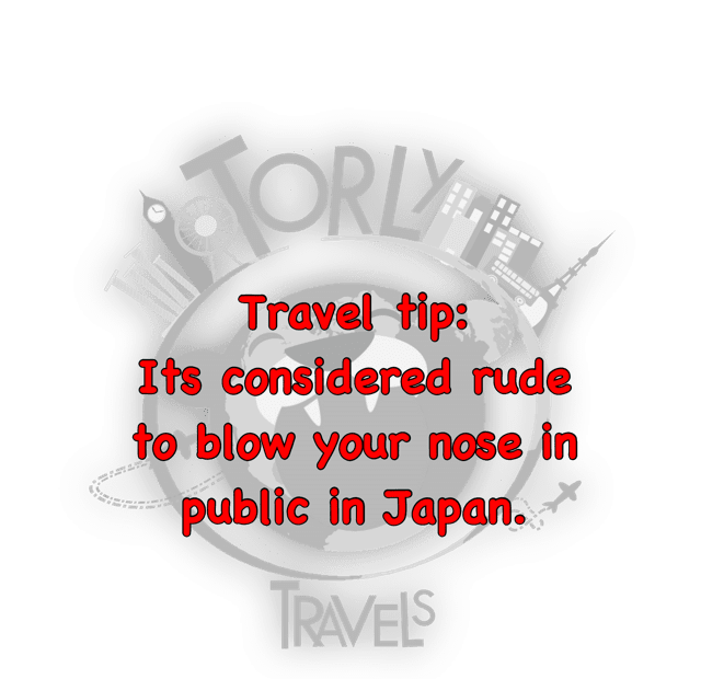 travel tip japan nose