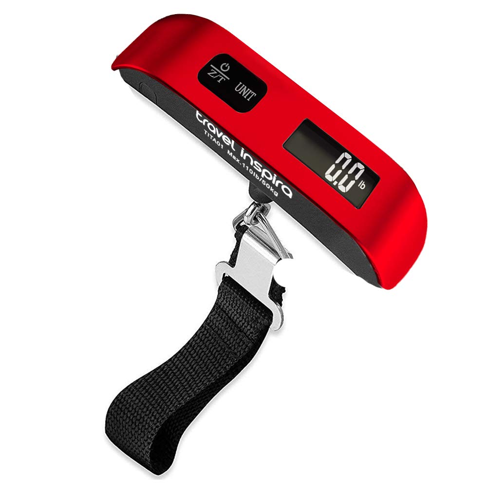 Travel Inspira digital luggage scale is the #4 most important travel accessory.
