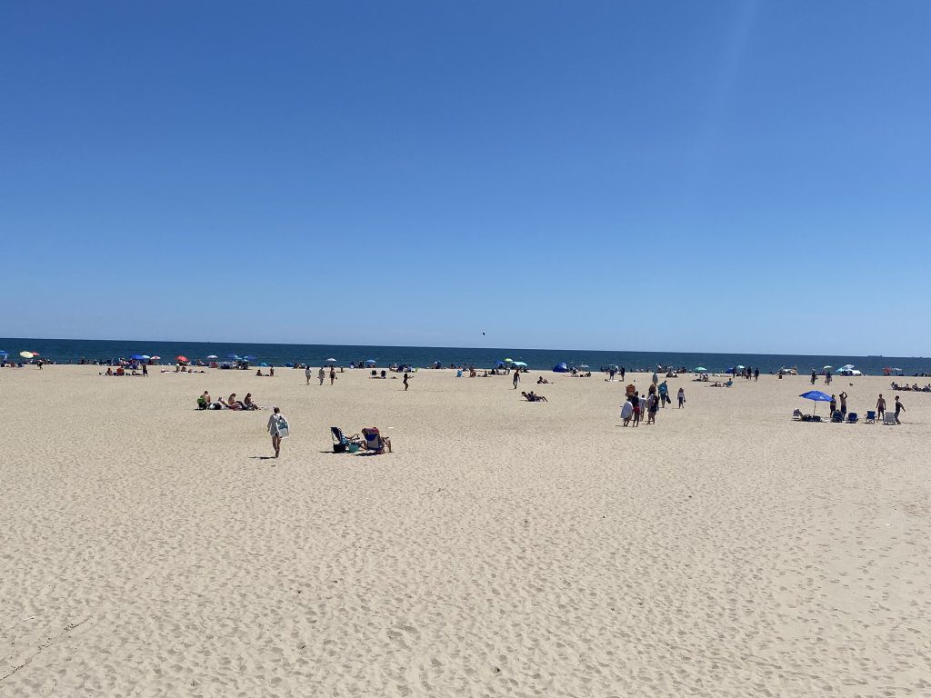 Rockaway beaches are wide and easy to social distance.  
